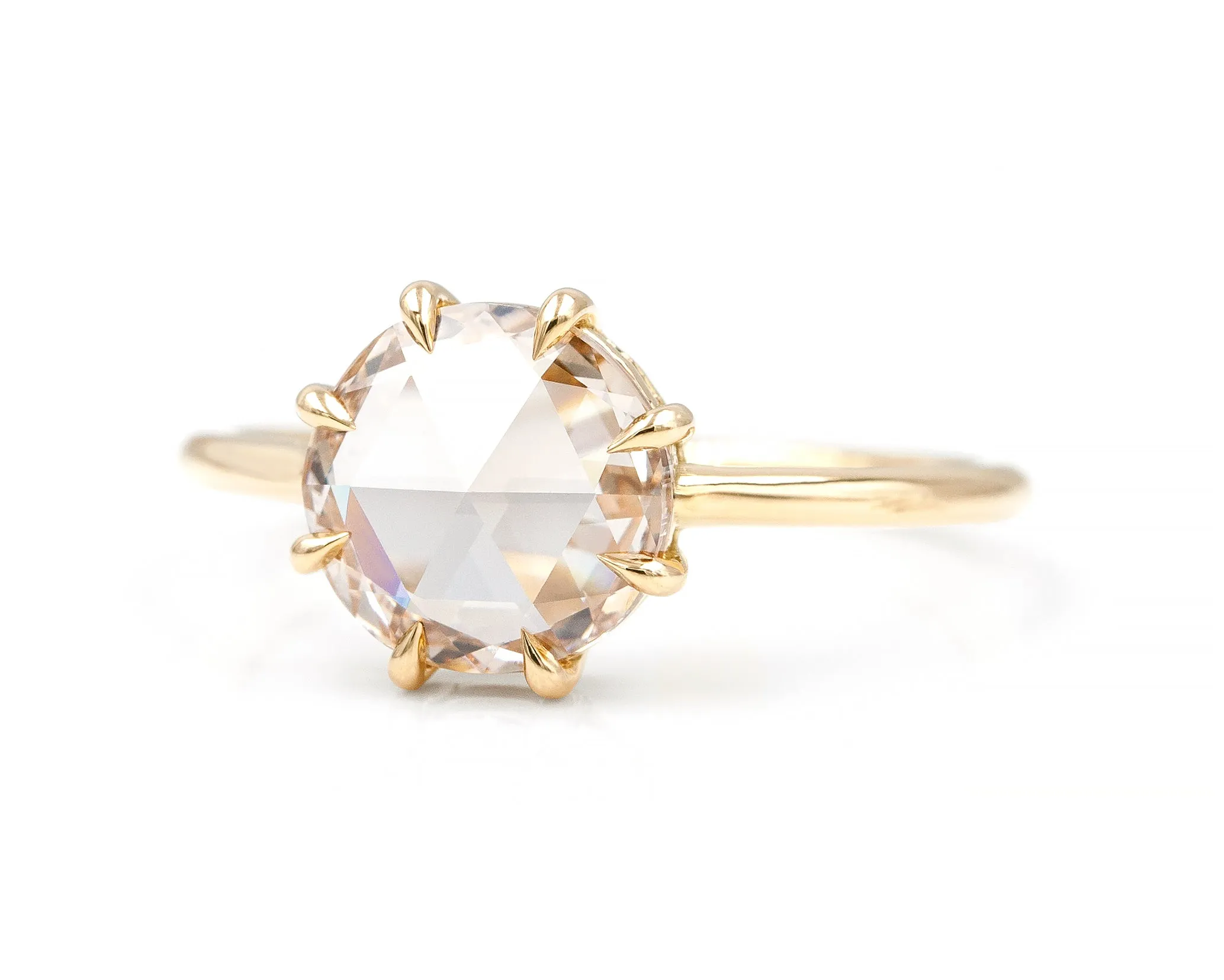 1.73-Carat Champagne Diamond Soleil Ring