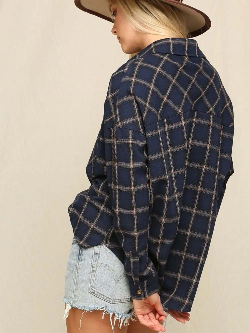 27 Nash Oversized Plaid Button Down