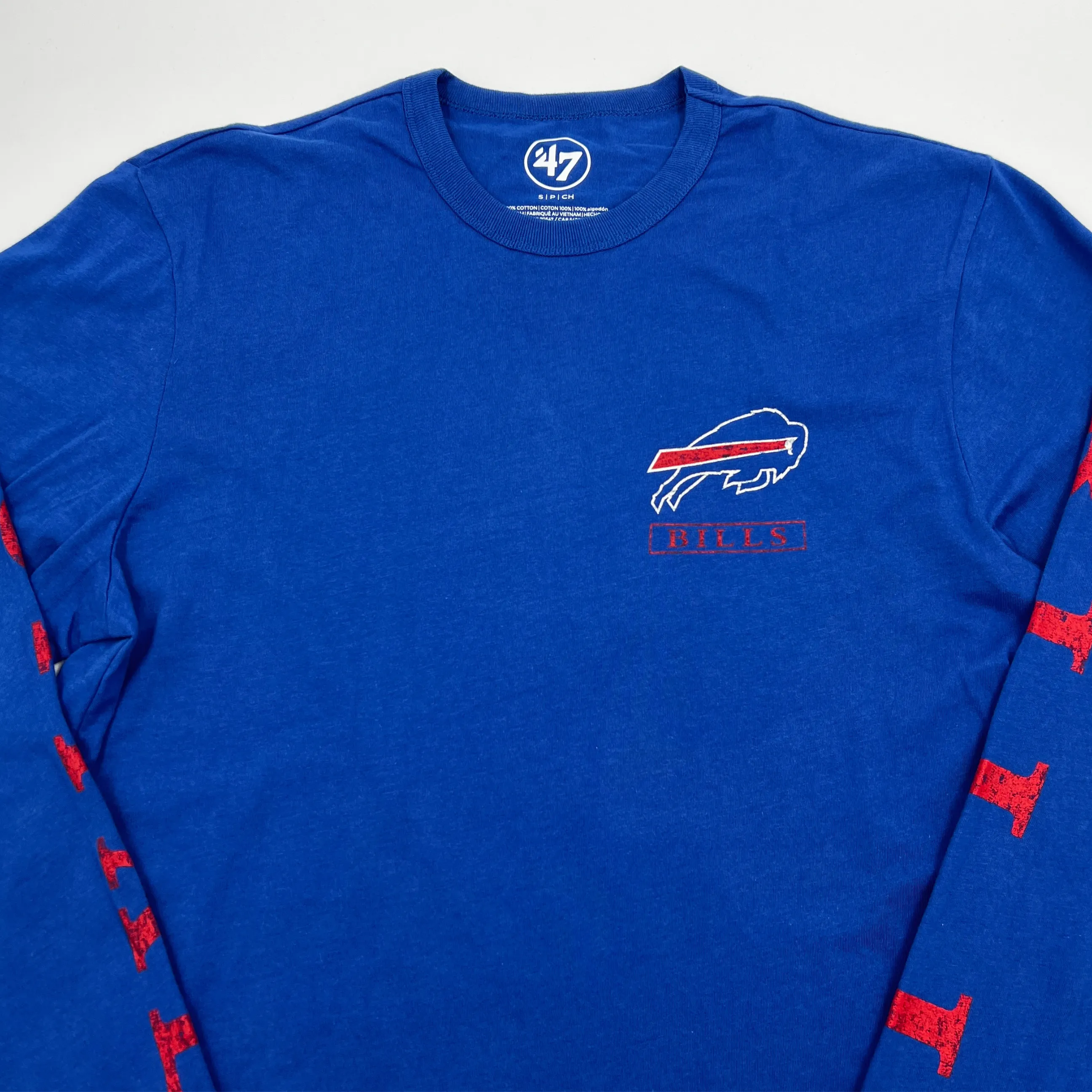 '47 Brand Buffalo Bills Jetty Blue Franklin Long Sleeve Shirt