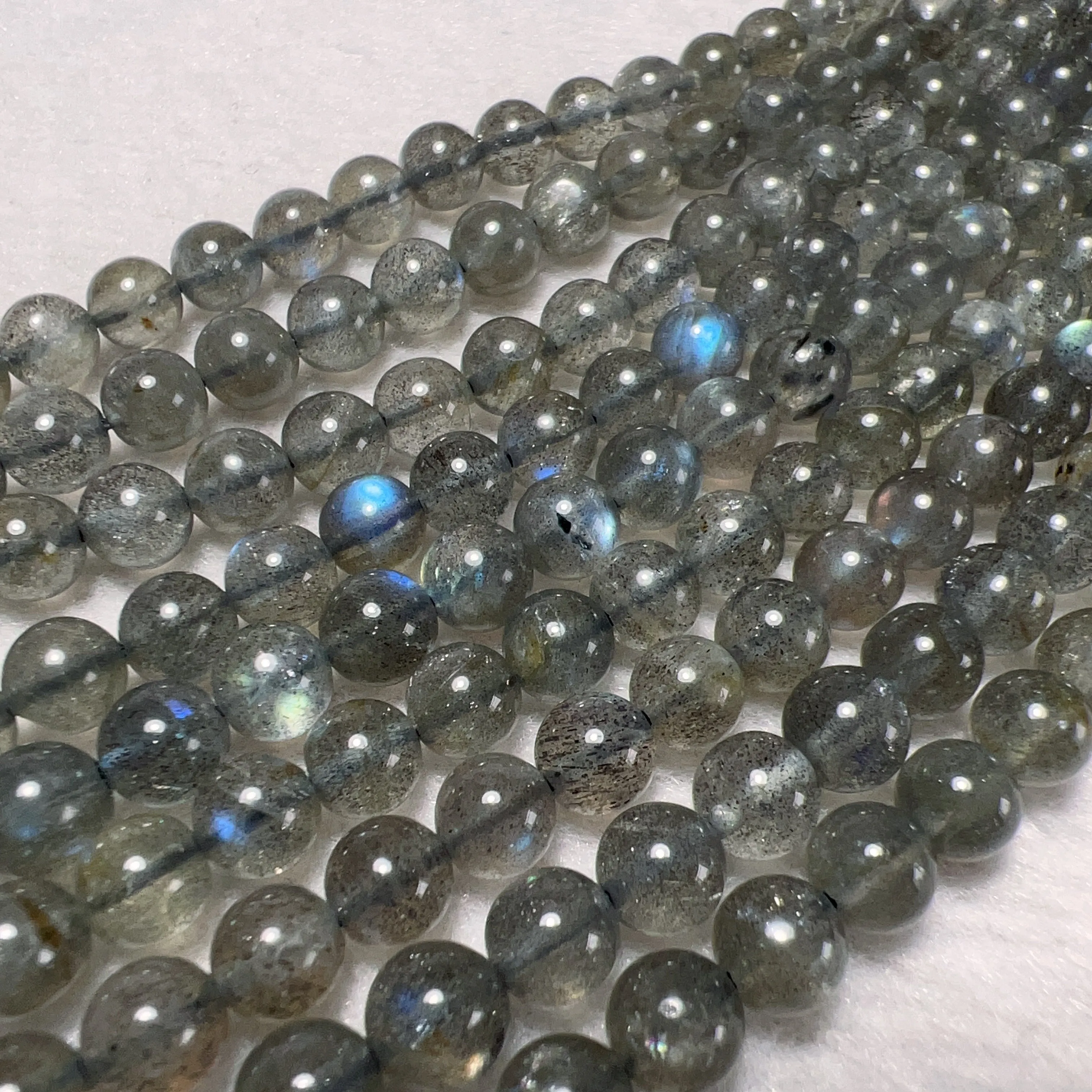 6mm Natural Labradorite Loose Bead Strands for DIY Jewelry Project