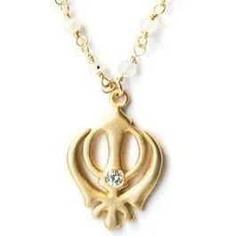 Adi Shakti Moonstone Necklace