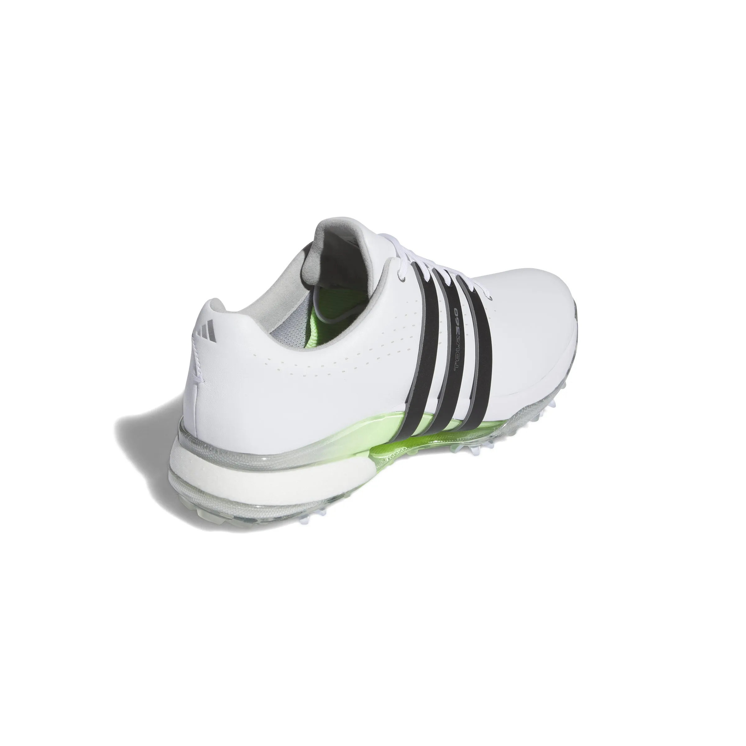 adidas Tour360 24 BOOST Golf Shoes - Cloud White / Core Black / Green Spark