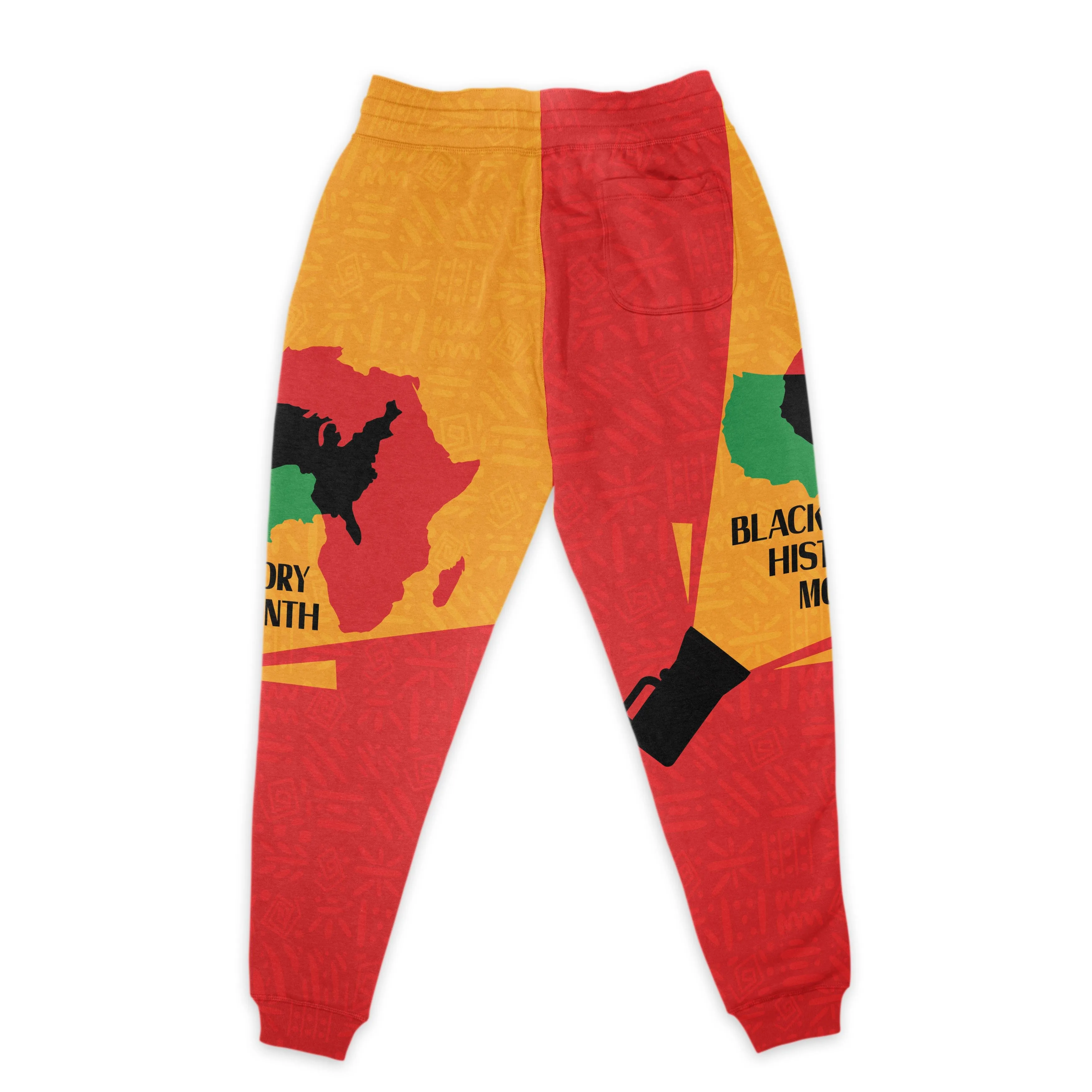 African American Black History Month All-over Hoodie and Joggers Set