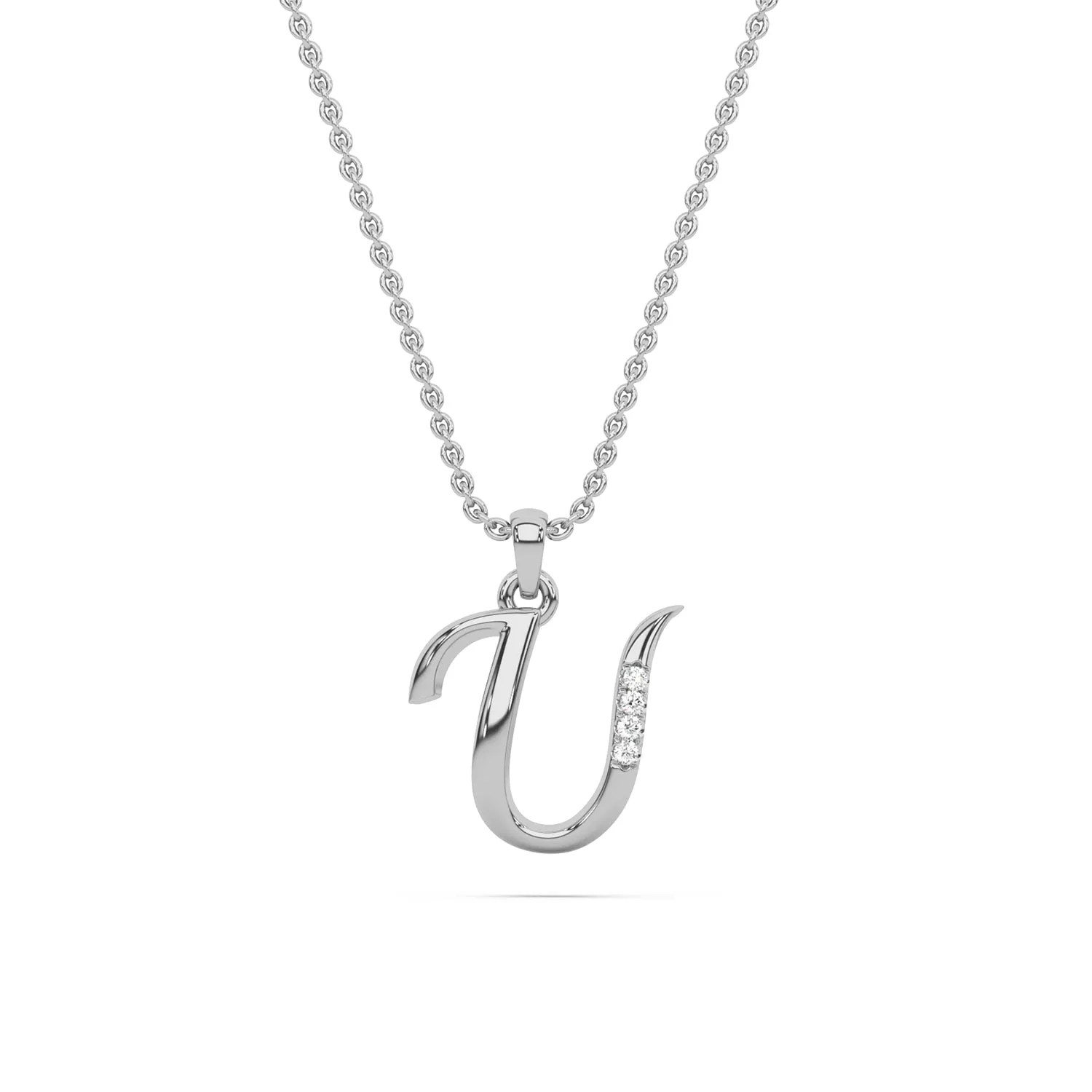 Alphabet U  Unisex Pendant