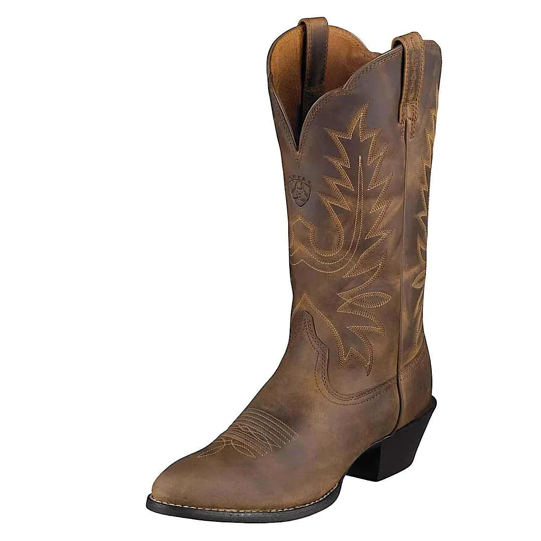 Ariat Womens Western R-Toe, Distressed Brown