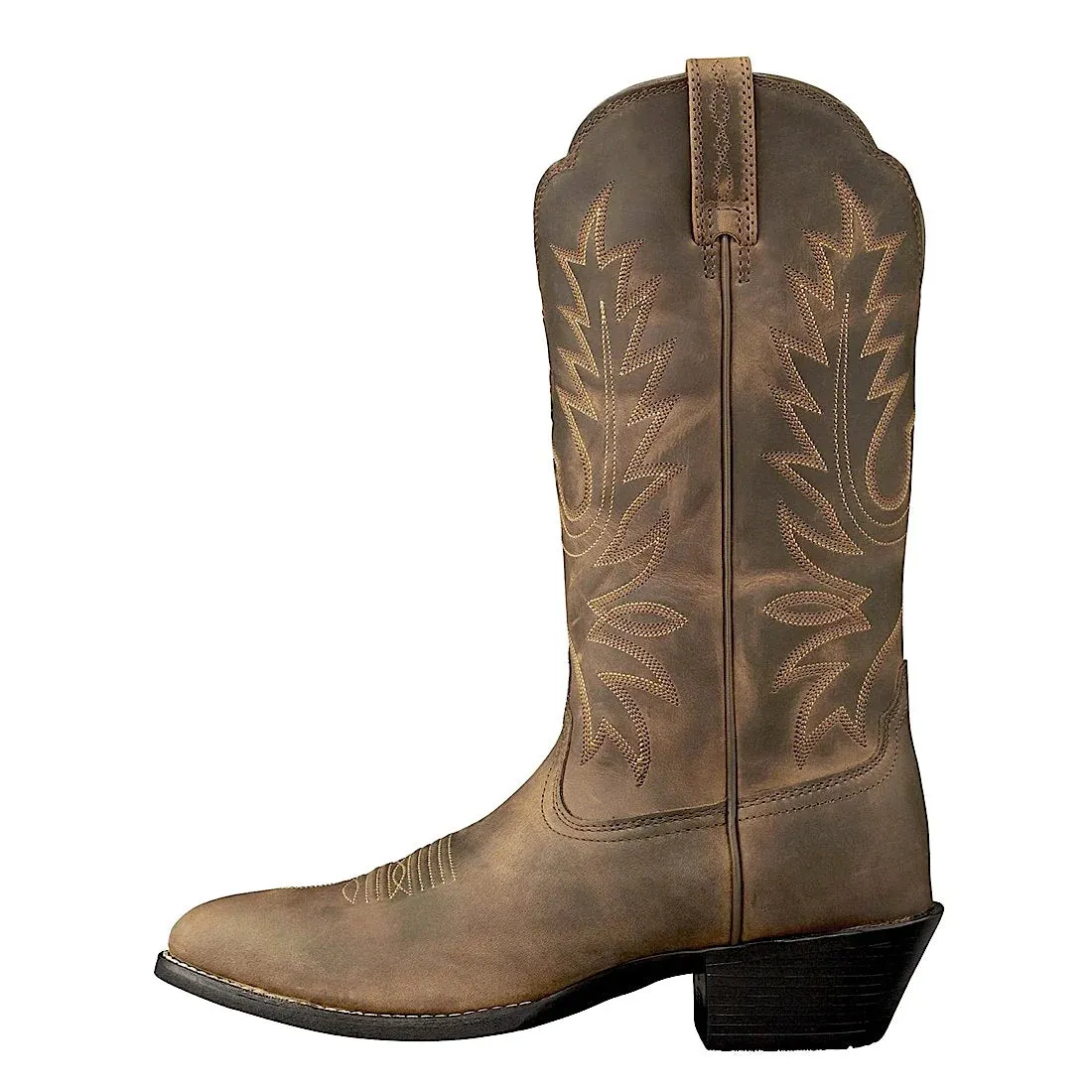 Ariat Womens Western R-Toe, Distressed Brown