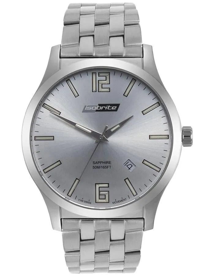 ArmourLite Isobrite Grand Slimline Series - Grey Dial - Stainless Steel Bracelet