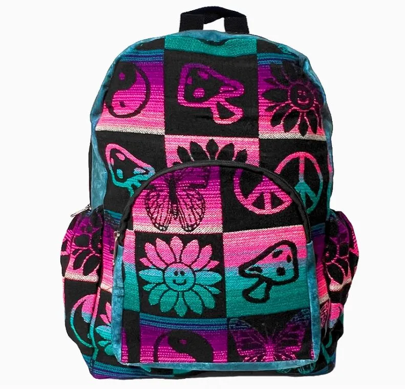 Backpack - Large Hippie Style Ecuadorian Backpack- Each Unique