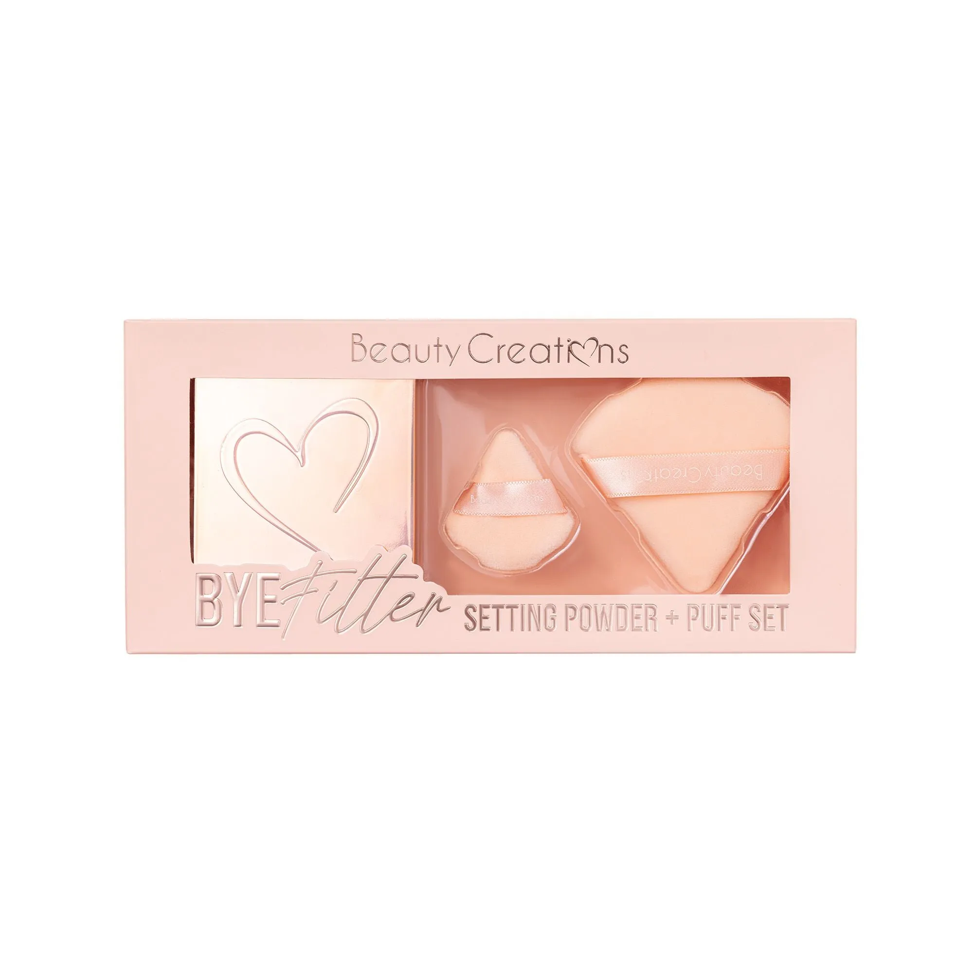 BEAUTYCREATIONS Bye Filter Setting Powder Puff Set Polvo Traslucido