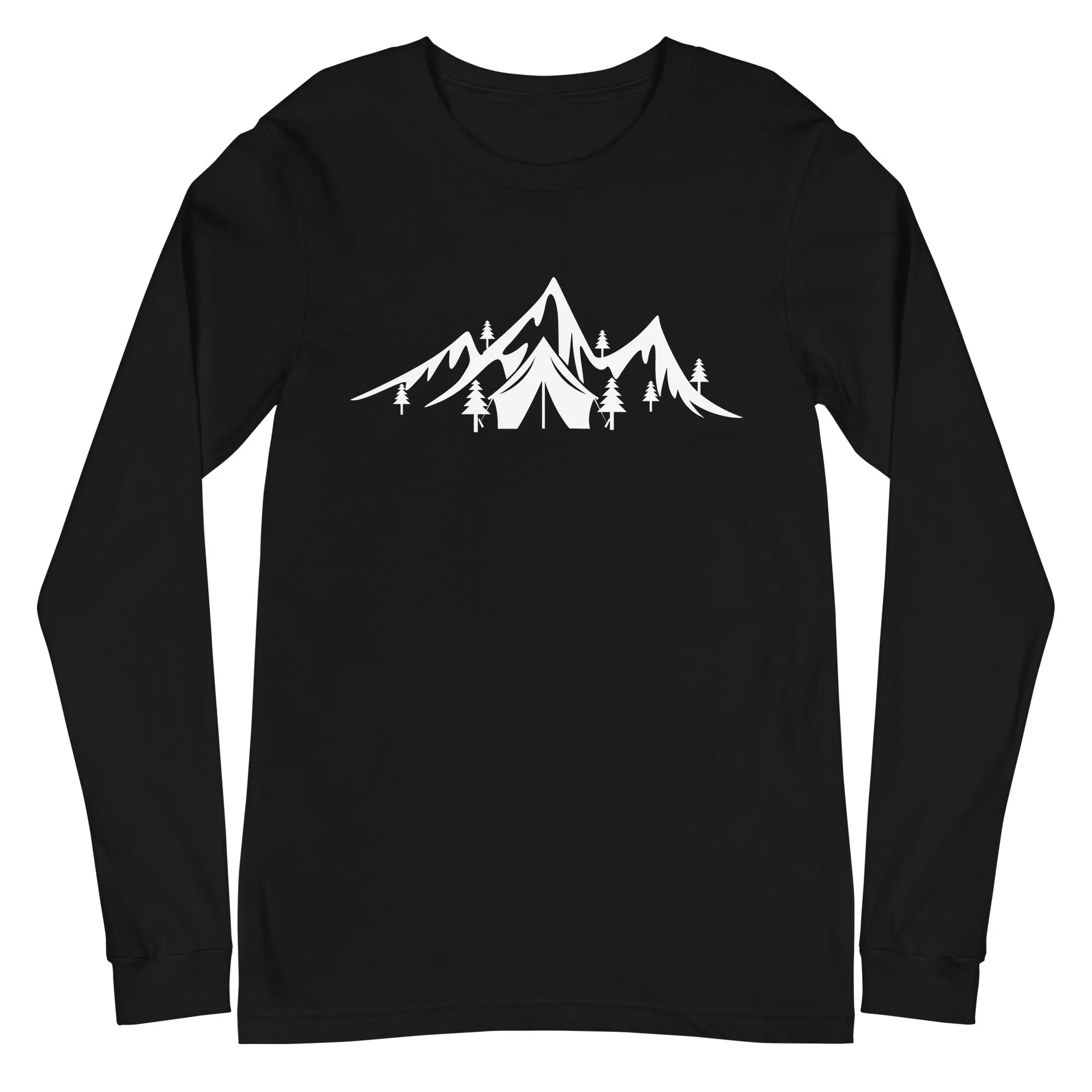 Berge - Camping - Longsleeve (Unisex)