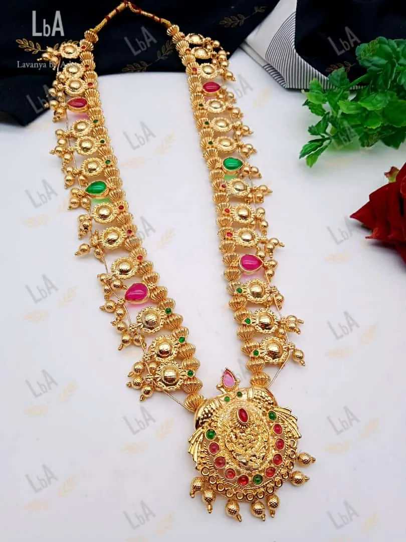 Bhanu Priya , Premium Quality Beautiful Kolhapuri Saaj Necklace Set for Women -KARTI001SND