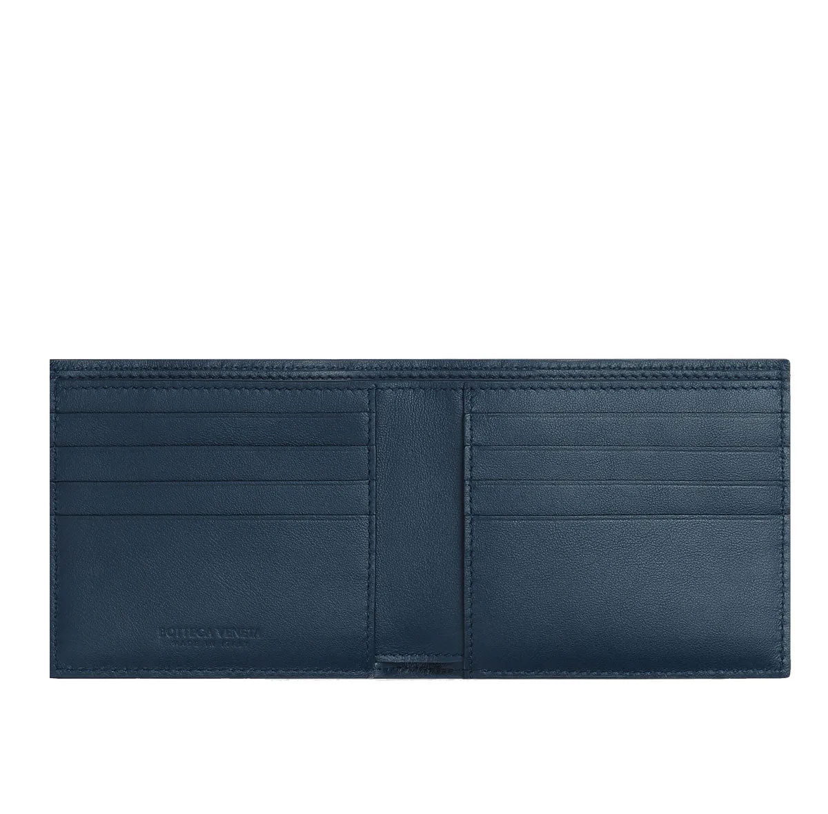 Bi-Fold Wallet Intrecciato, Deep Blue (S)