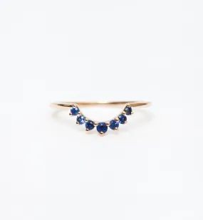 Blue Sapphire Grand Tiara Band