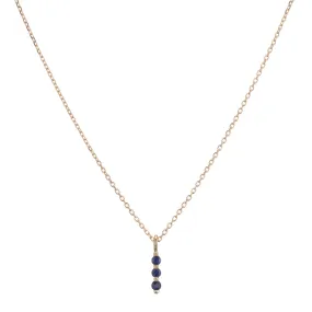 Blue Sapphire Stack Necklace