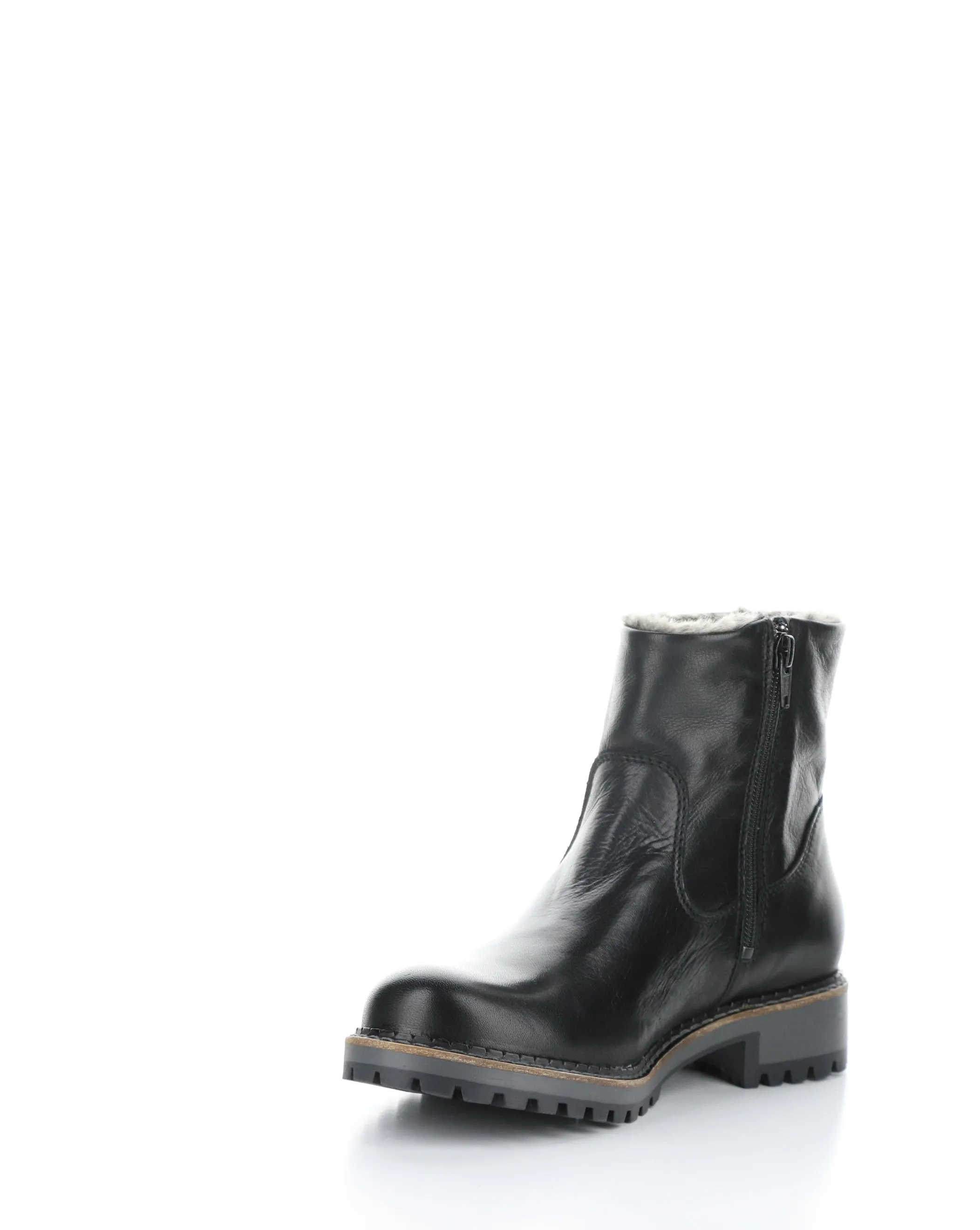 CALIB BLACK Round Toe Boots