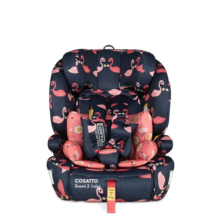 Cosatto Zoomi 2 i-Size Group 1/2/3 Car Seat - Pretty Flamingo