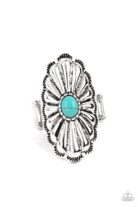 Cottage Couture Blue Stone Ring - Paparazzi Accessories