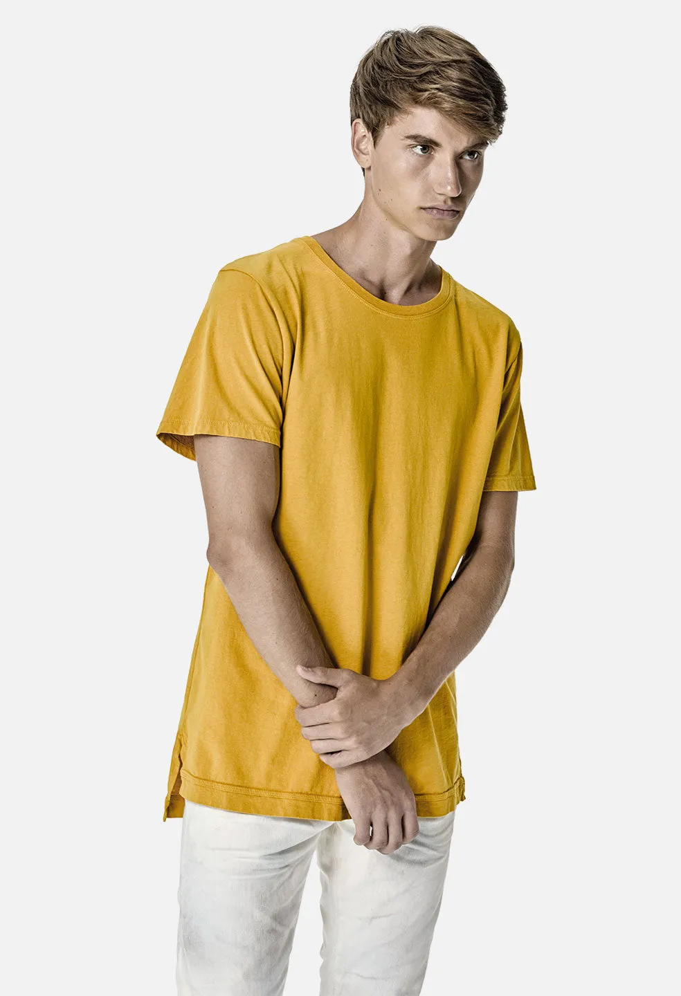 Cotton Mercer Tee / Mustard