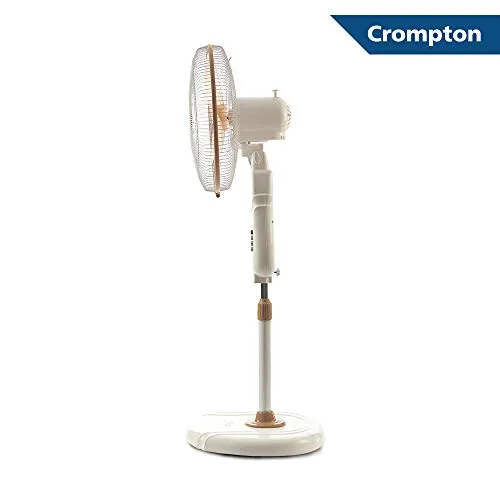 Crompton High Flo Neo 16-inch Pedestal Fan (Coffee Brown)