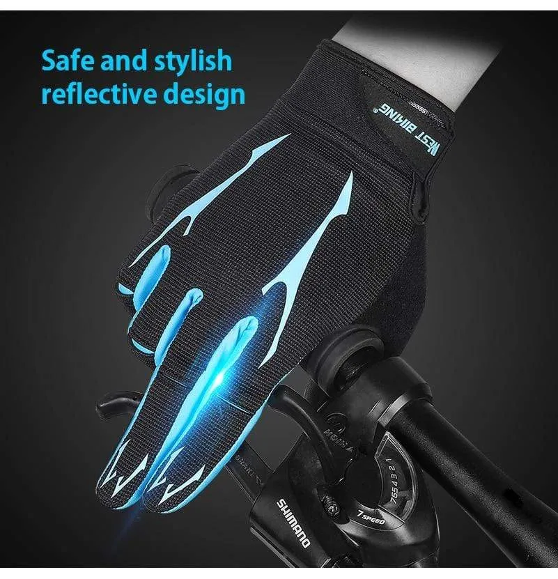 Cycling Gloves Men Women Sports Full Finger GEL Bike Gloves Touch Screen Windproof Warm MTB Road Bicycle Gloves