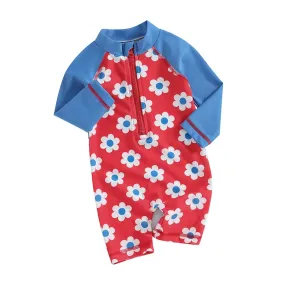 DAISIES Red & Blue Swimsuit