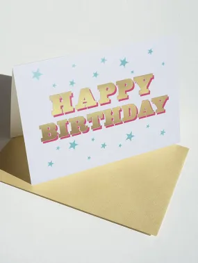 DANDY STAR HAPPY BIRTHDAY GREETING CARD