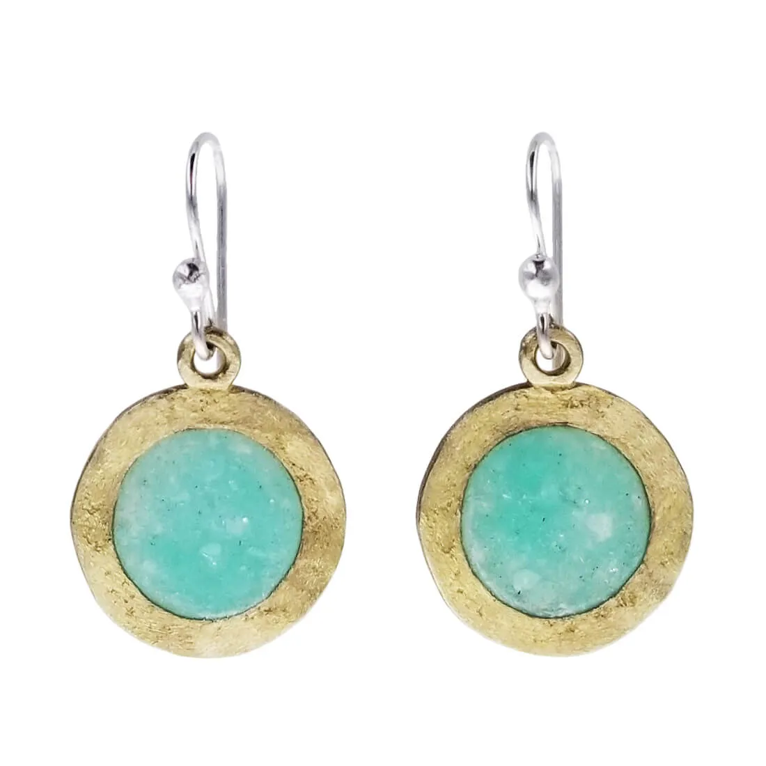 David Urso Blue Moon Bronze Earrings