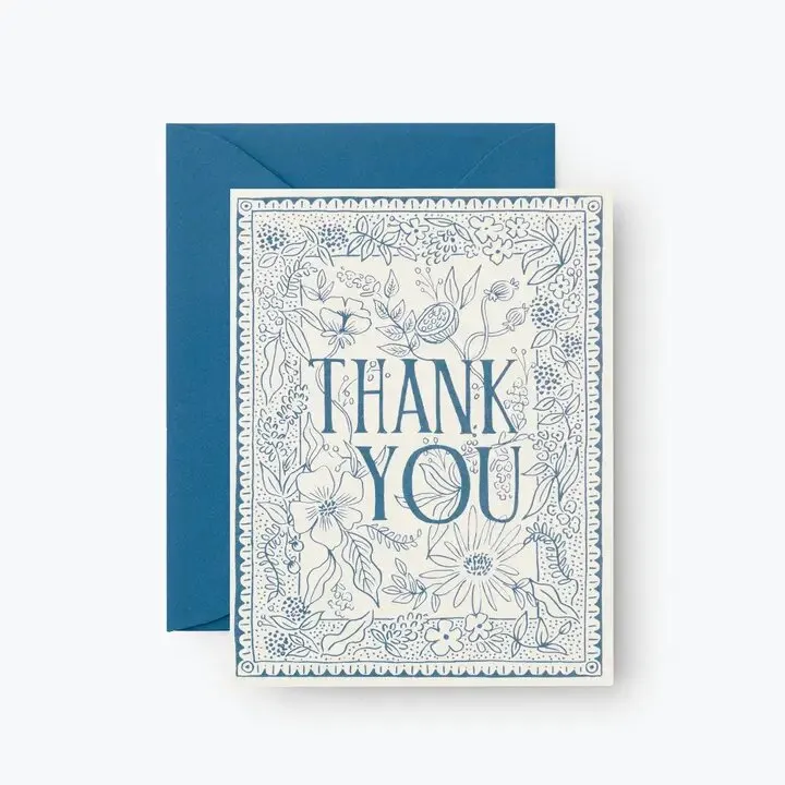 Delft Thank You Card