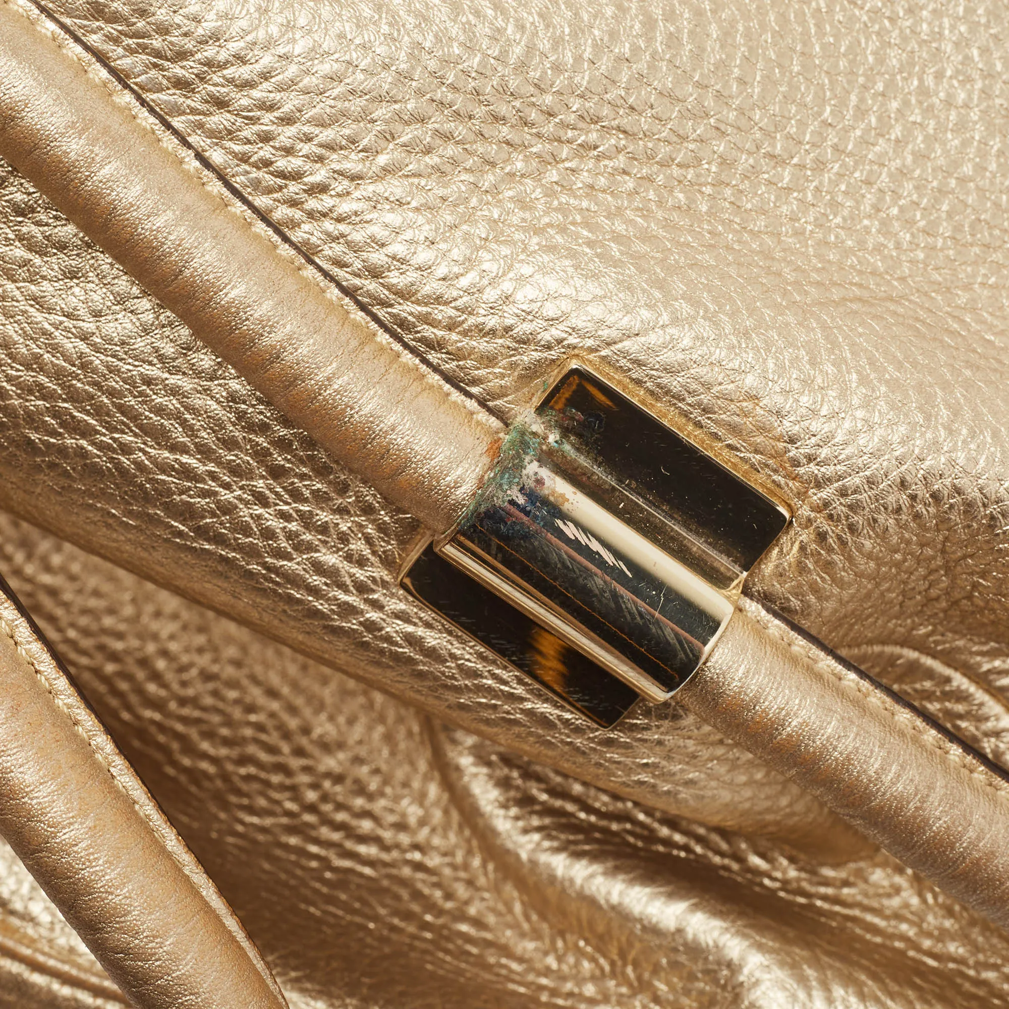 Dkny  Leather Metal Detail Tote