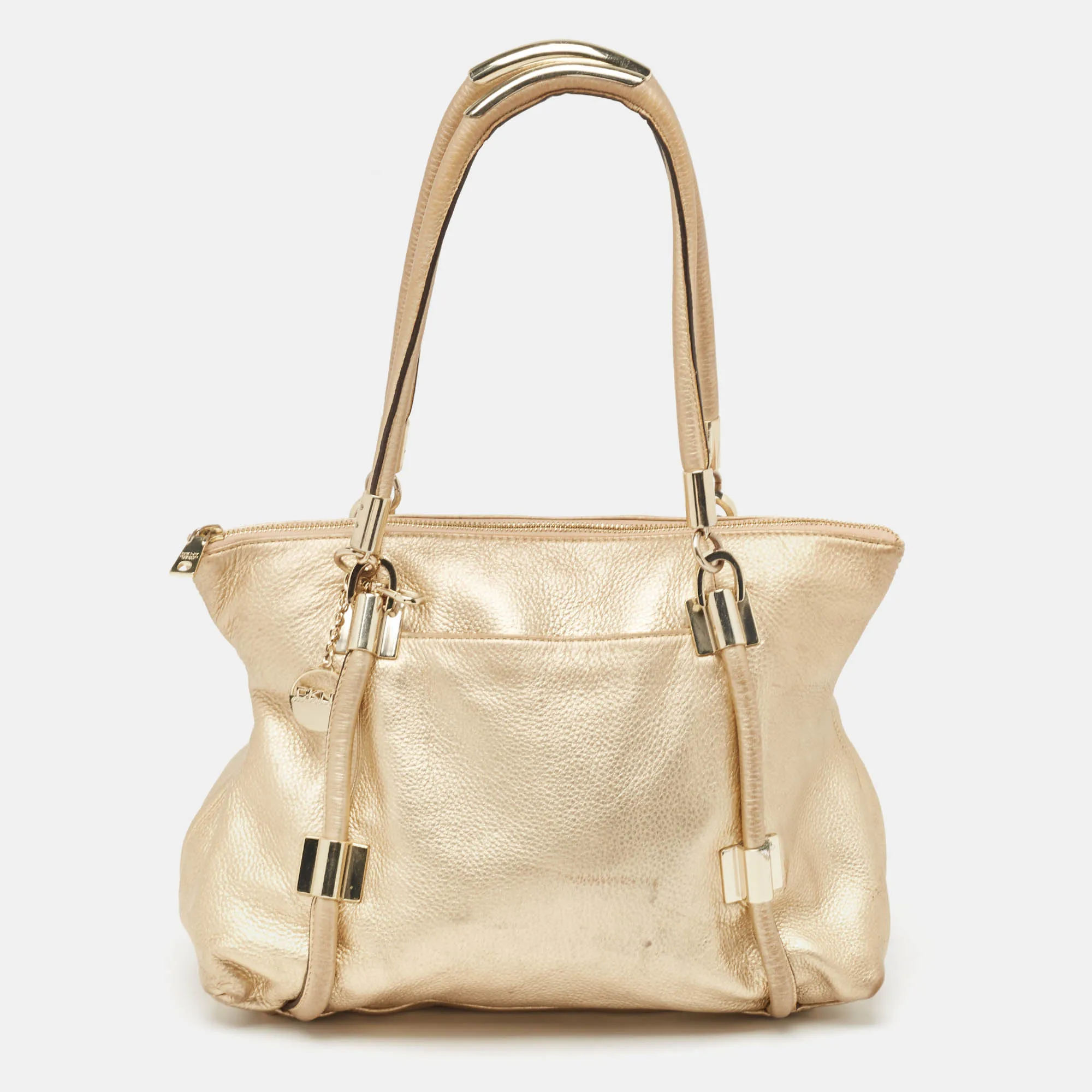 Dkny  Leather Metal Detail Tote