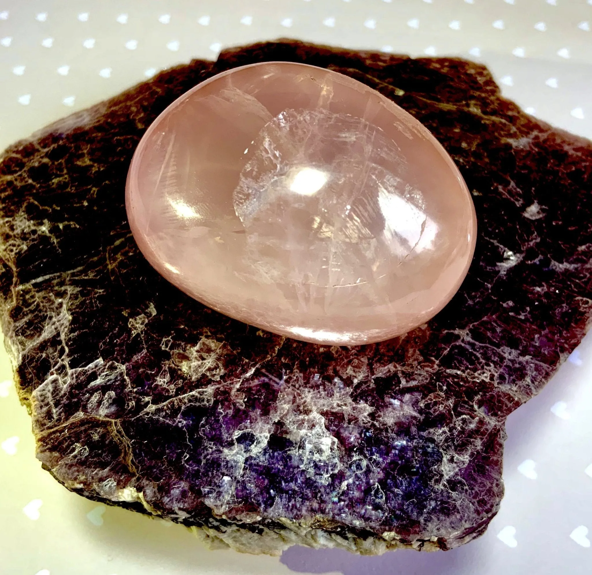 Double Star Star Rose Quartz