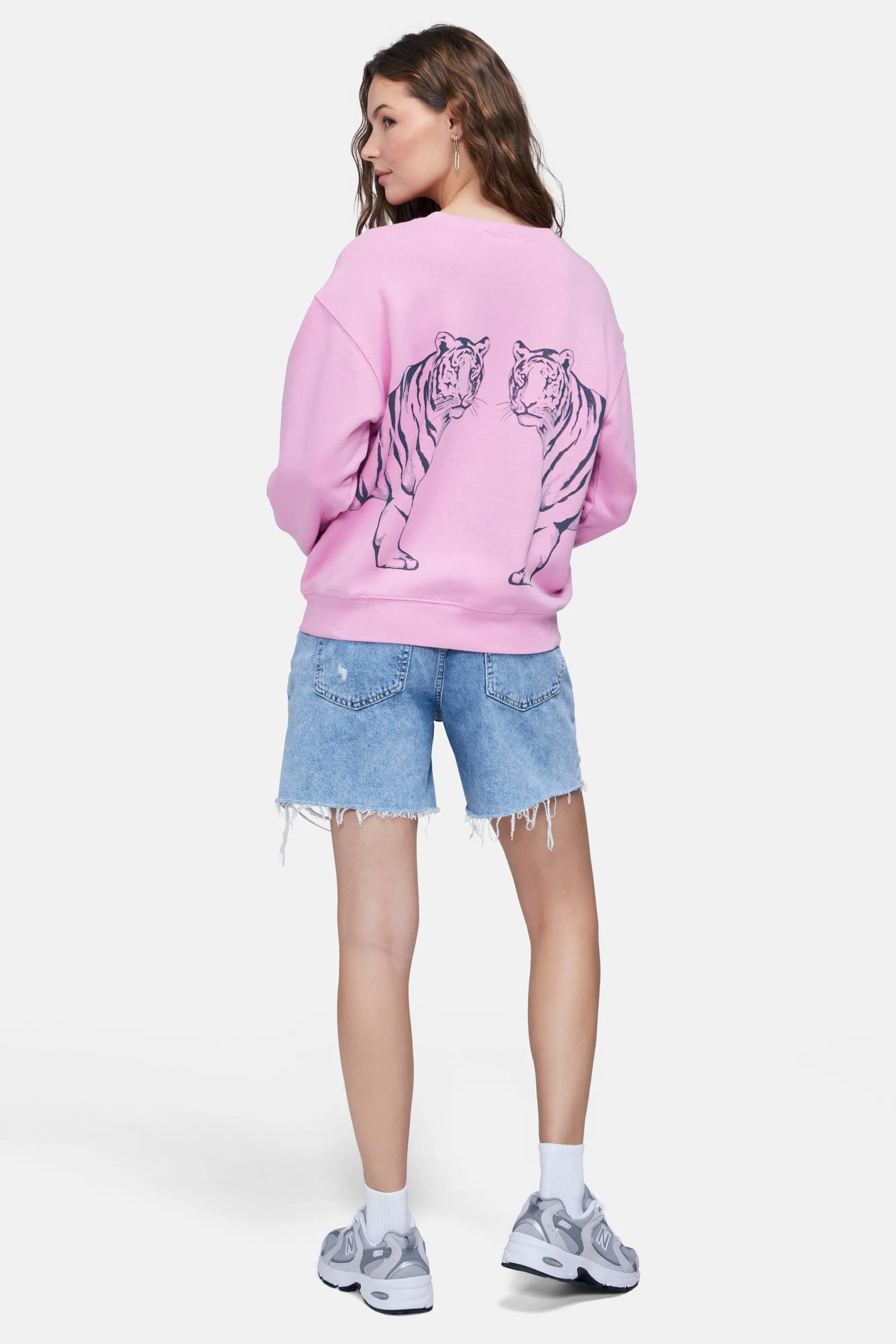 Double Tiger Cody Sweatshirt | Fuchsia Pink