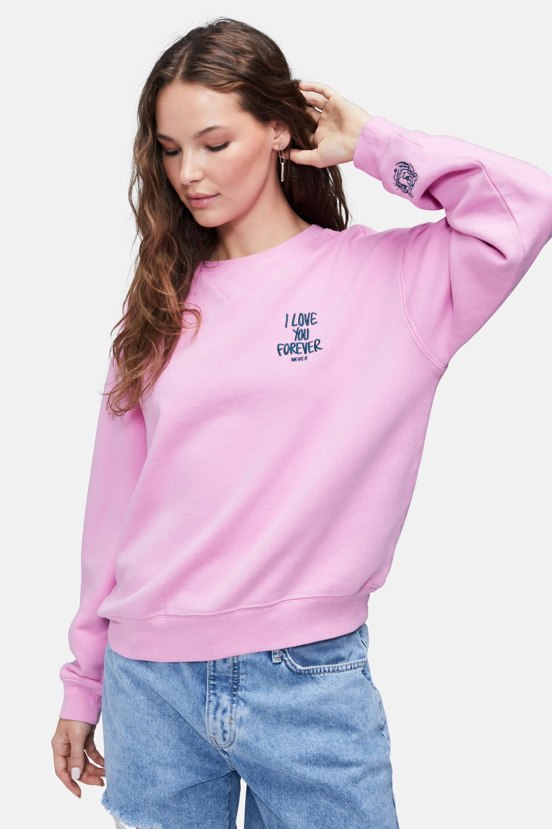 Double Tiger Cody Sweatshirt | Fuchsia Pink