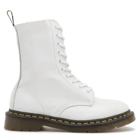 Dr. Martens Womens Boots 1490 Casual Lace-Up Ankle Combat Leather - UK 4