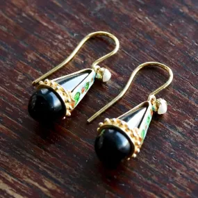 Drops of Heaven Onyx Earrings