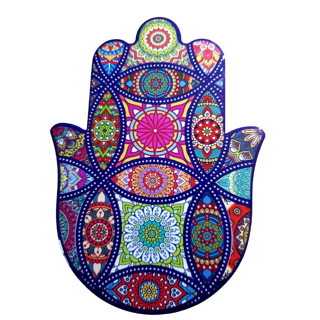 Evil eye blue glass Hamsa Blessing for Home