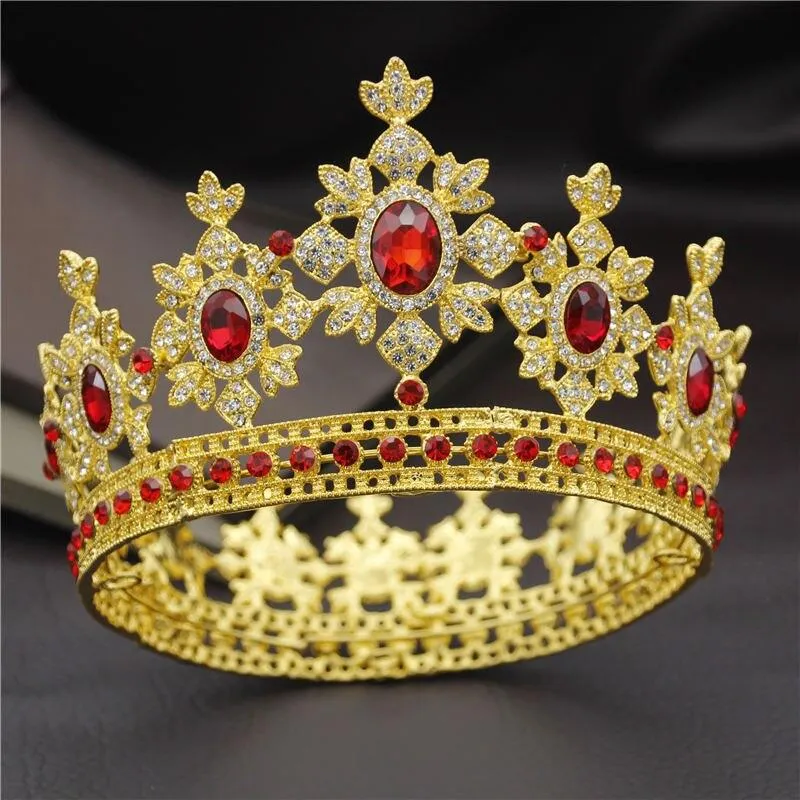 Fashion Royal King and Queen Tiara Crown for Wedding or Party