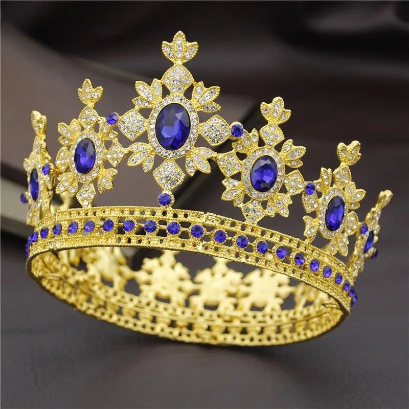 Fashion Royal King and Queen Tiara Crown for Wedding or Party