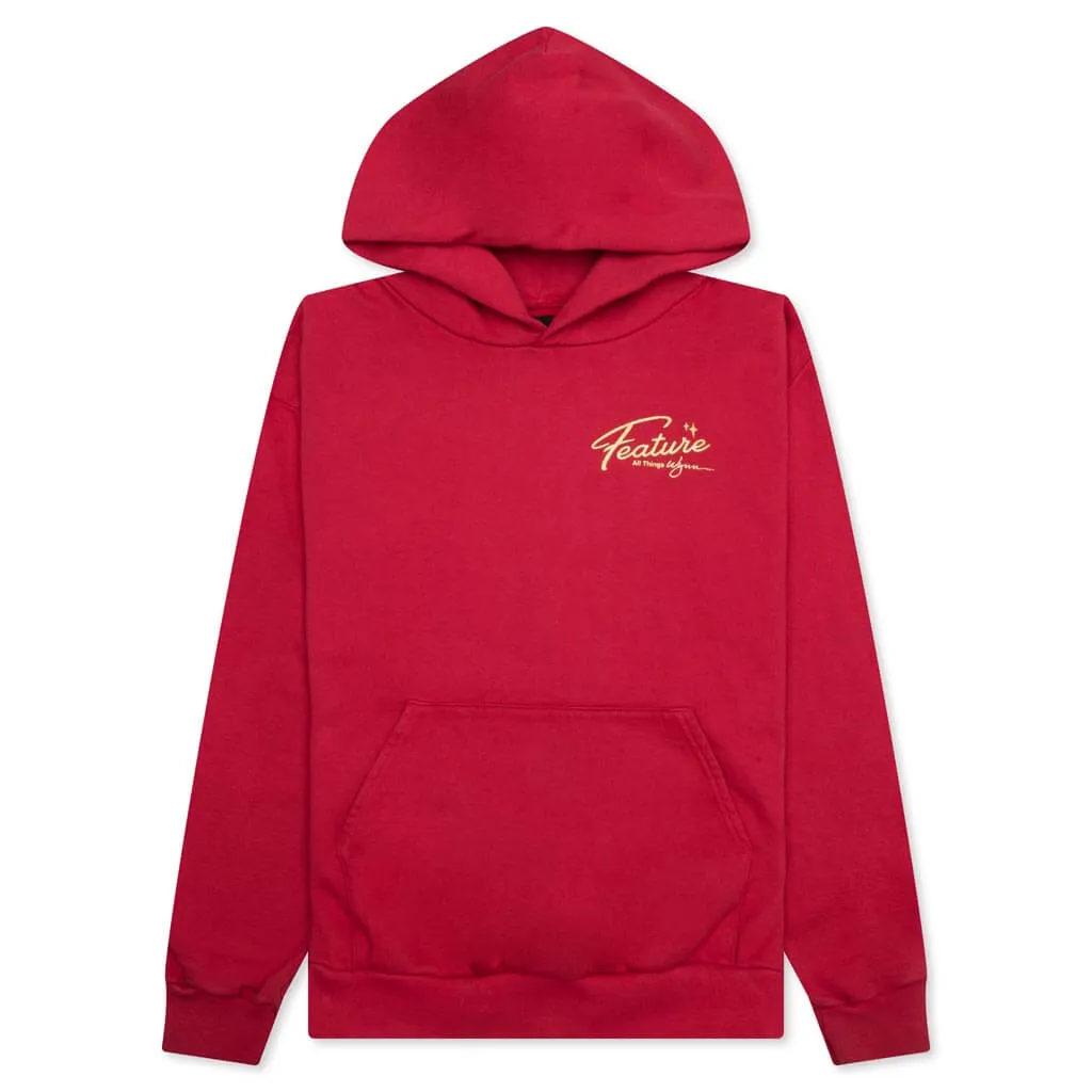 Feature x Wynn Shine Hoodie - Scarlet