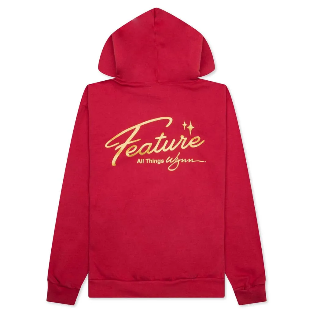 Feature x Wynn Shine Hoodie - Scarlet