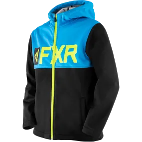 FXR Helium Youth Softshell Black/Blue/Hi-Vis