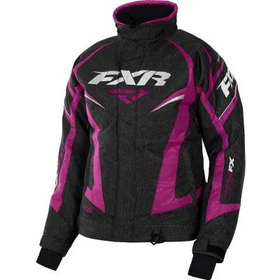 FXR Team Womens Jacket Blk/Htr/Wineberry