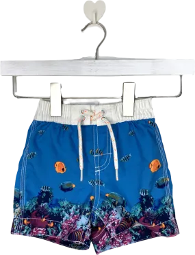 GAP Blue Under The Sea Print Shorts 12-18 Months