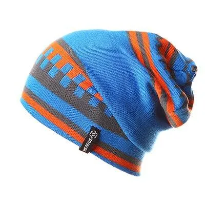 Geometric Patterns Plaid Knit Hat, Skull Cap or Beanie