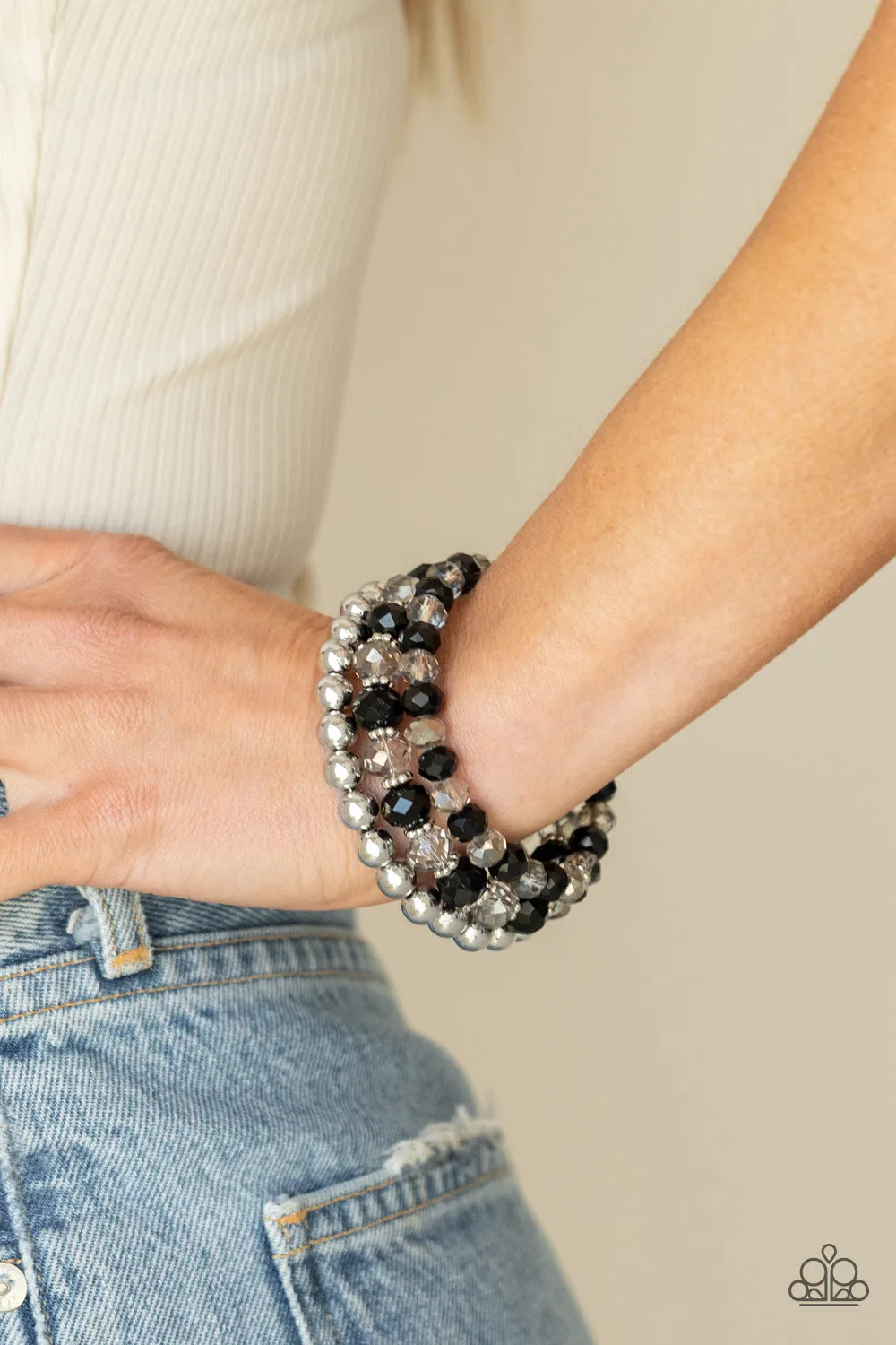 Gimme Gimme - Black Paparazzi Bracelet