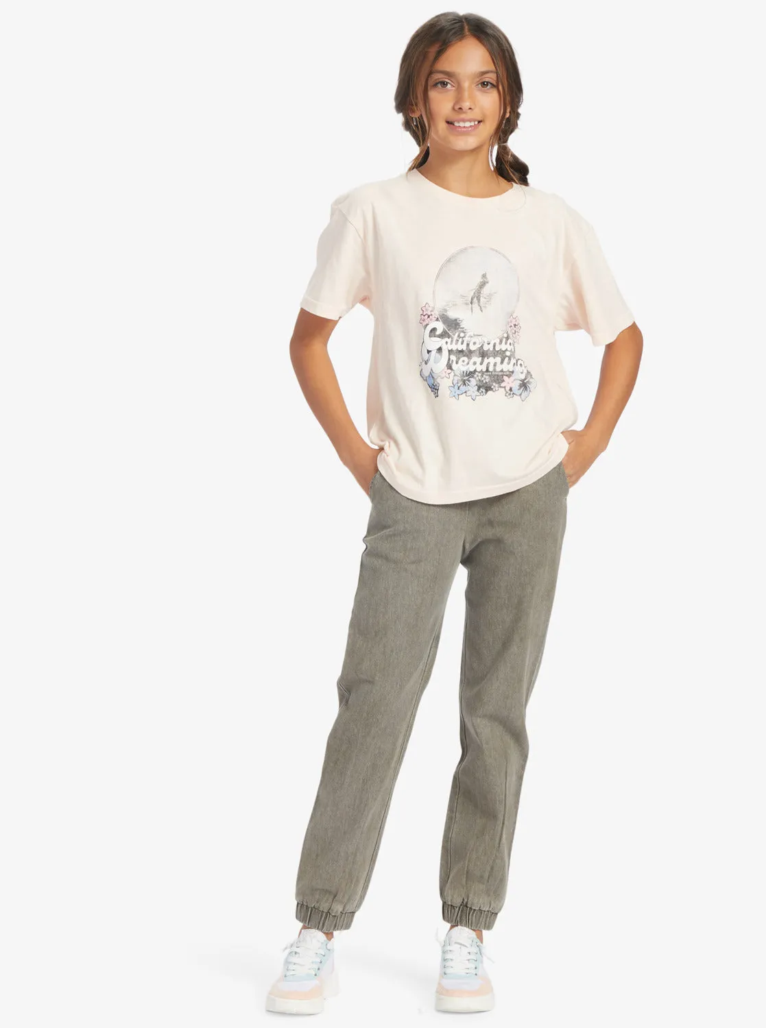 Girls 4-16 California Dreamin Oversized T-Shirt - Pale Dogwood