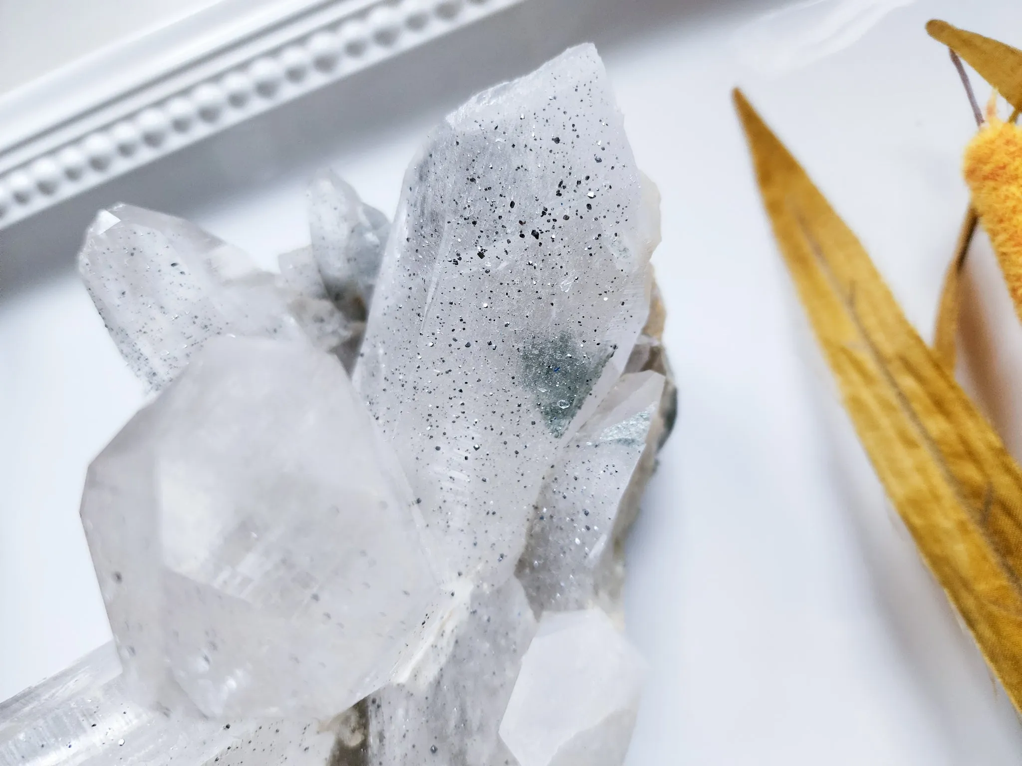 Himalayan Cathedral Quartz with Chlorite Rutile & Anatase || Rare