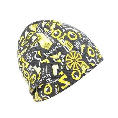 Hip-hop Knit Hat, Skullie or Beanie with Stickers and Patch