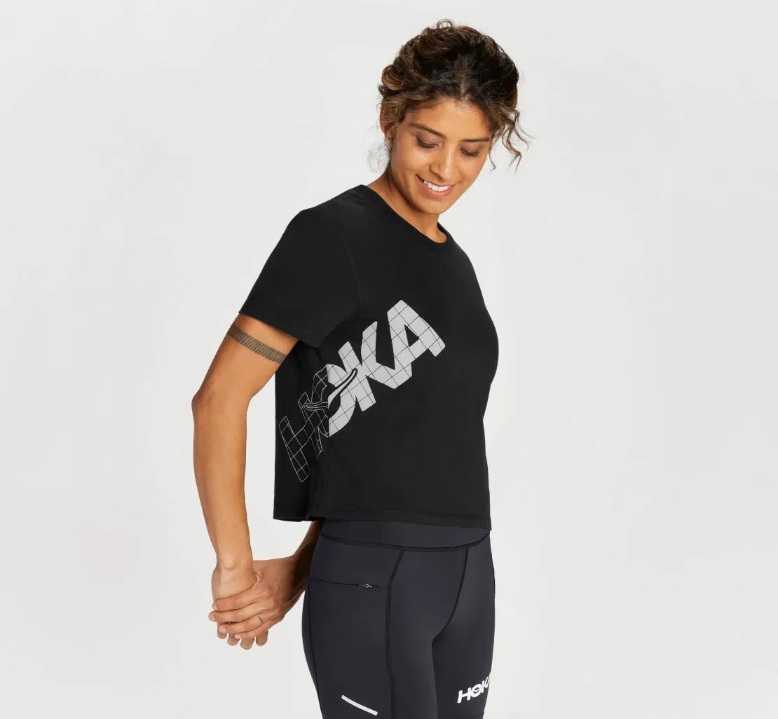 Hoka- Women's All Day Tee Black 1123698 BWMT