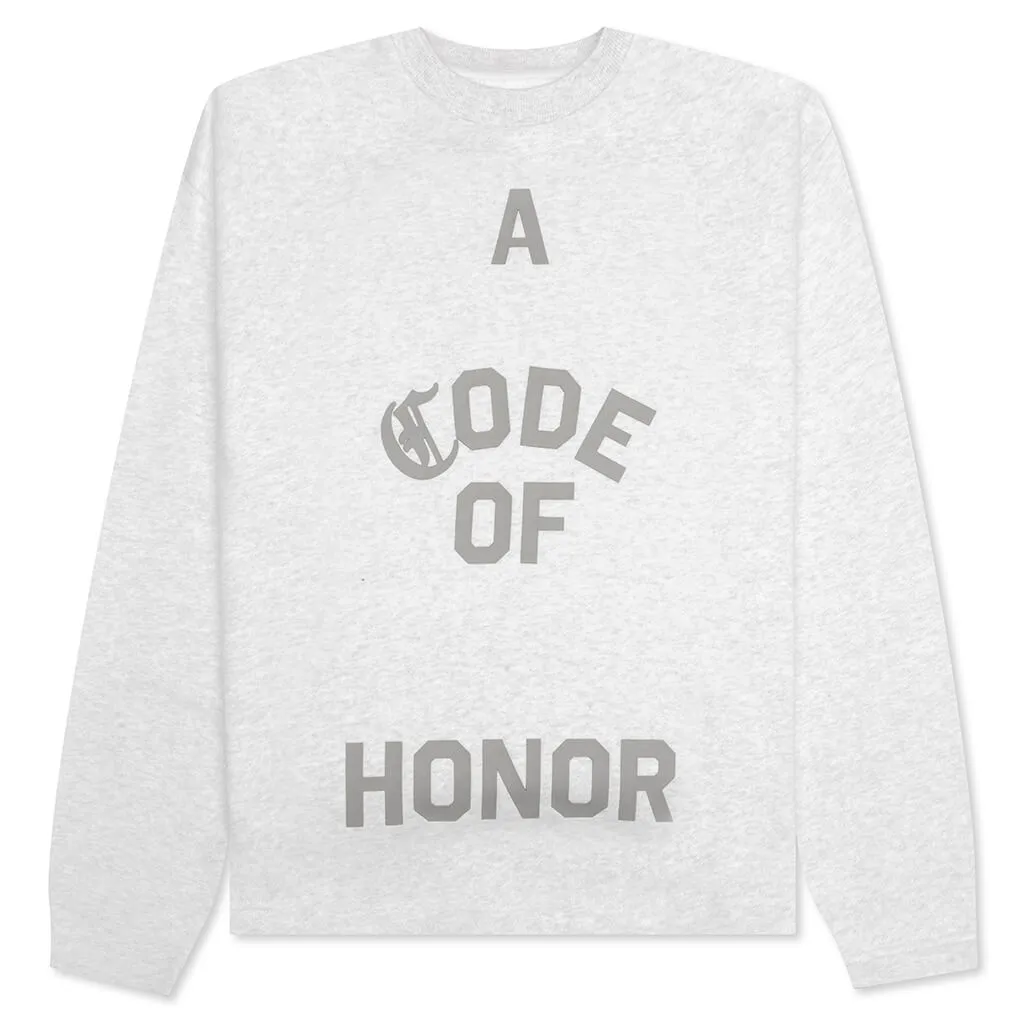 Honor The Gift Honor Code Crewneck - Light Heather